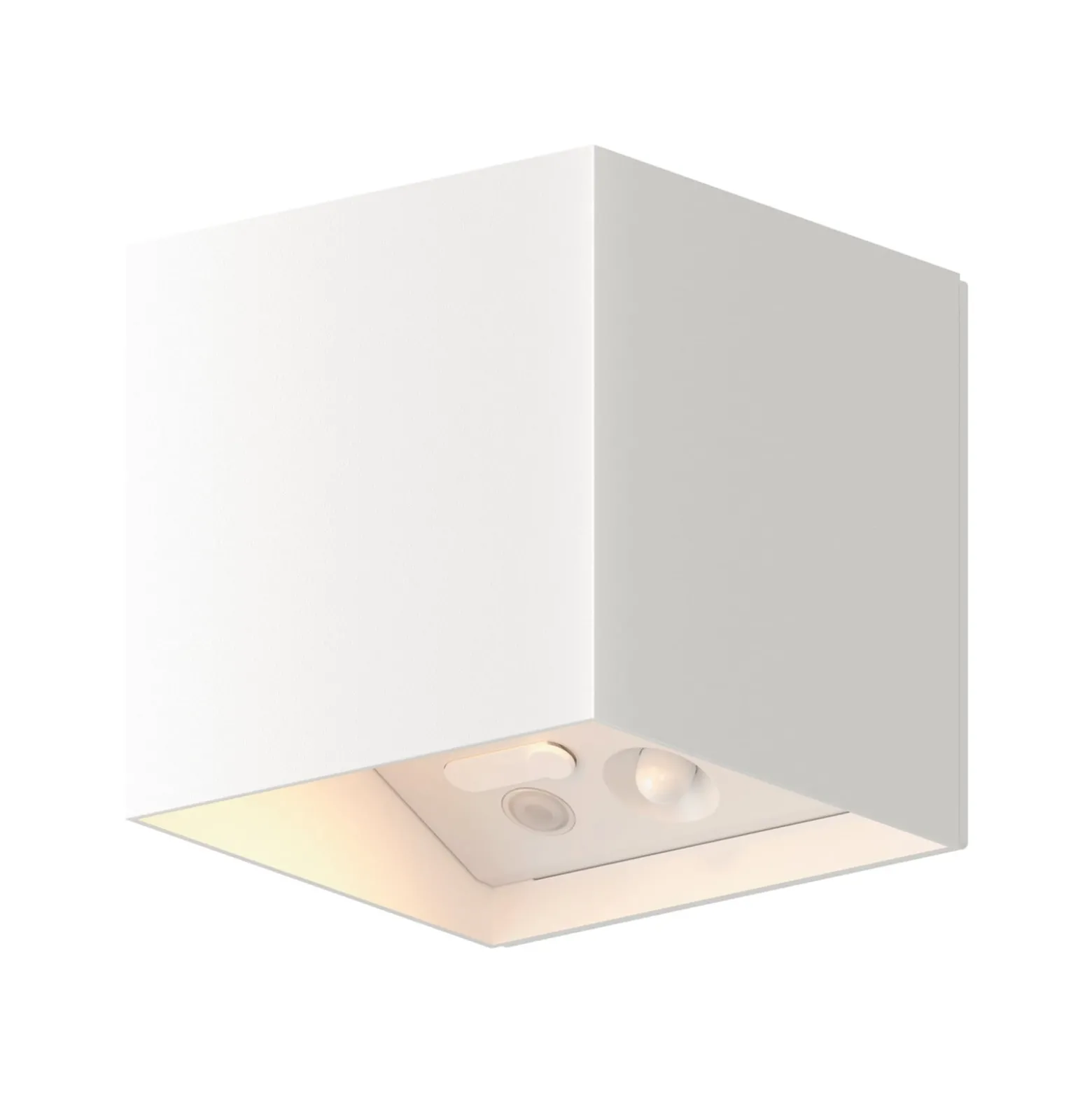 Calex LED-akku-anturi-ulkoseinälamppu Volterra, valkoinen, IP44