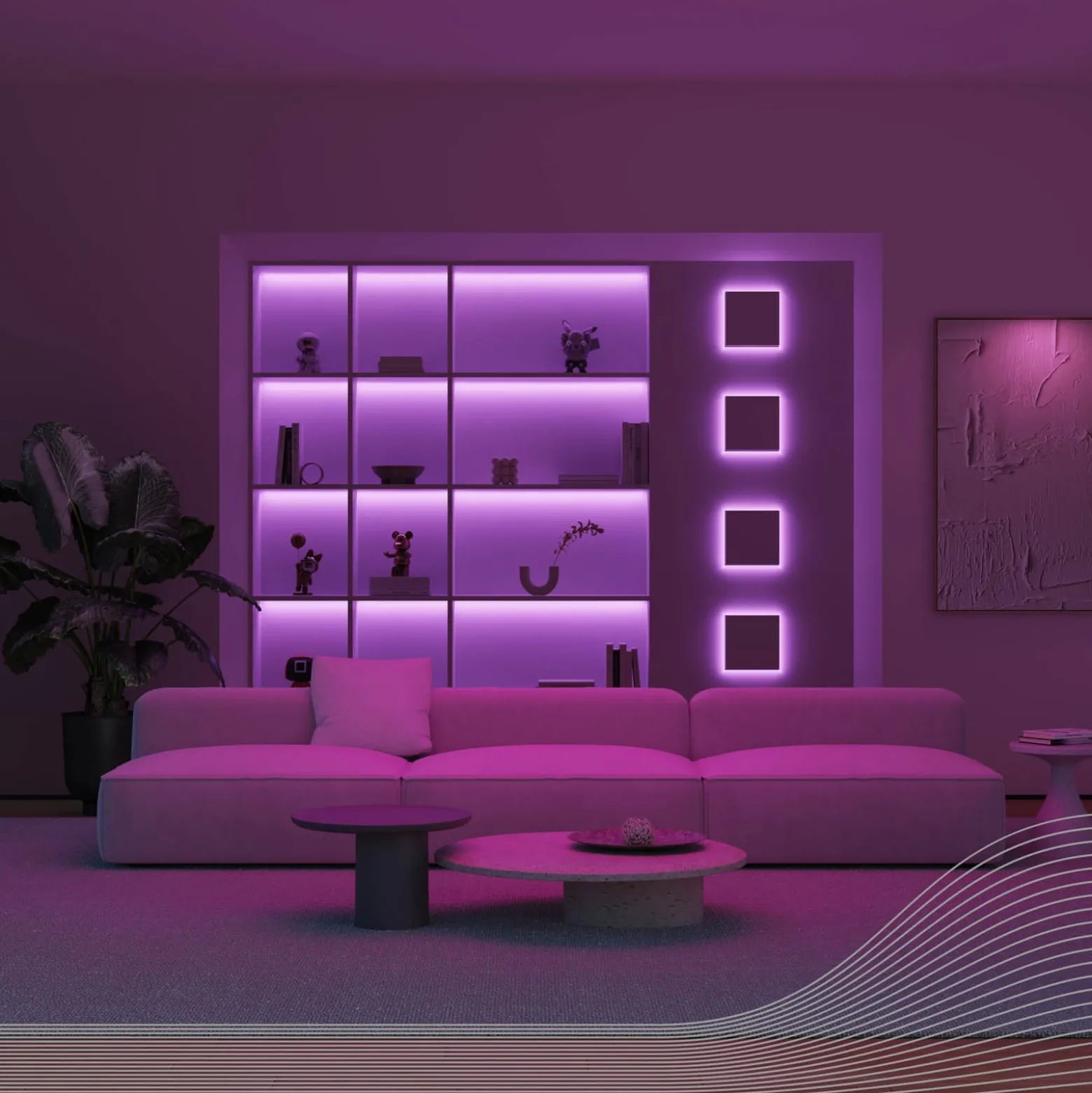 Calex LED-Strip Vibey, pituus 2 m, pistotulppa, kaukosäädin, RGB, CCCT