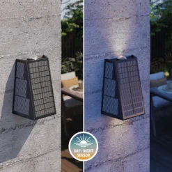 Calex Matera LED-ulkoseinävalaisin, ylös/alas, musta