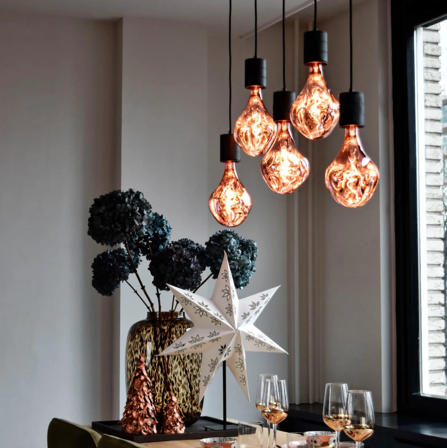 Calex Organic Evo LED-valaisin E27 6W dim rosé