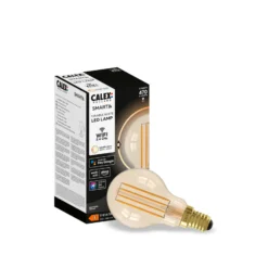 Calex Smart E14 P45 4,5W 1800-3000K dimm gold 2kpl