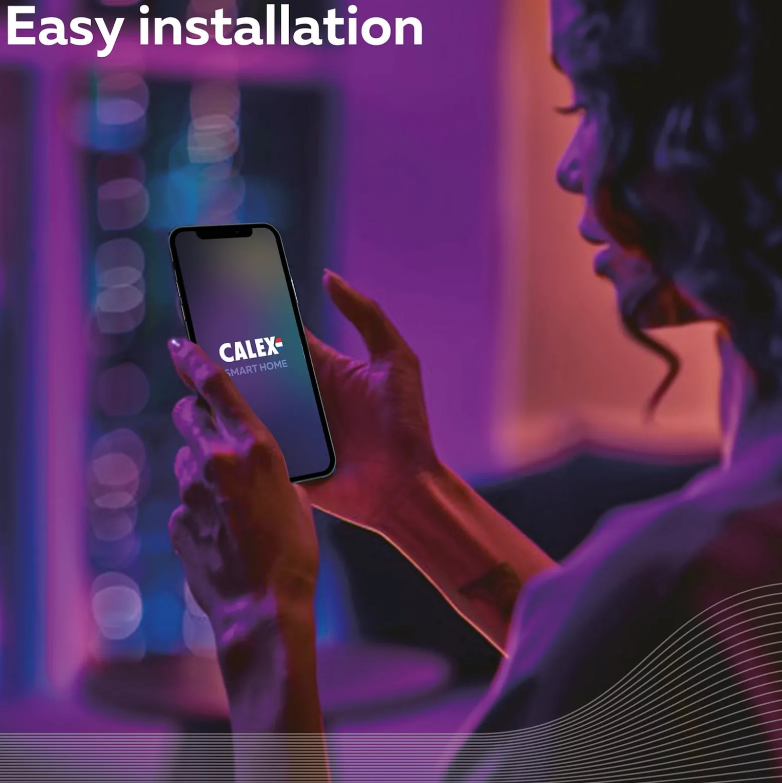 Calex Smart LED-lamppu E27 A60 9.4W CCT RGB 2 kpl:n sarja