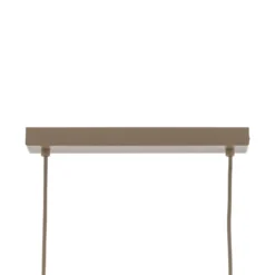 Calma-riippuvalaisin, 4-lamppuinen, beige, rami, pituus 95 cm