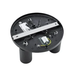 CAN TILT kattospotti, musta, Ø 25 cm, 3-lamppuinen metallinen GU10