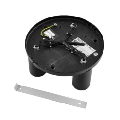 CAN TILT kattospotti, musta, Ø 25 cm, 3-lamppuinen metallinen GU10