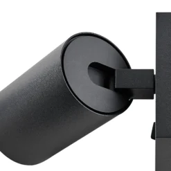 CAN TILT seinäkohdevalaisin, musta, 10 x 10 cm, metallia, USB-kytkin