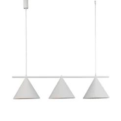 Capital-riippuvalaisin, valkoinen, 3-valo, Ø 32 cm, GX53