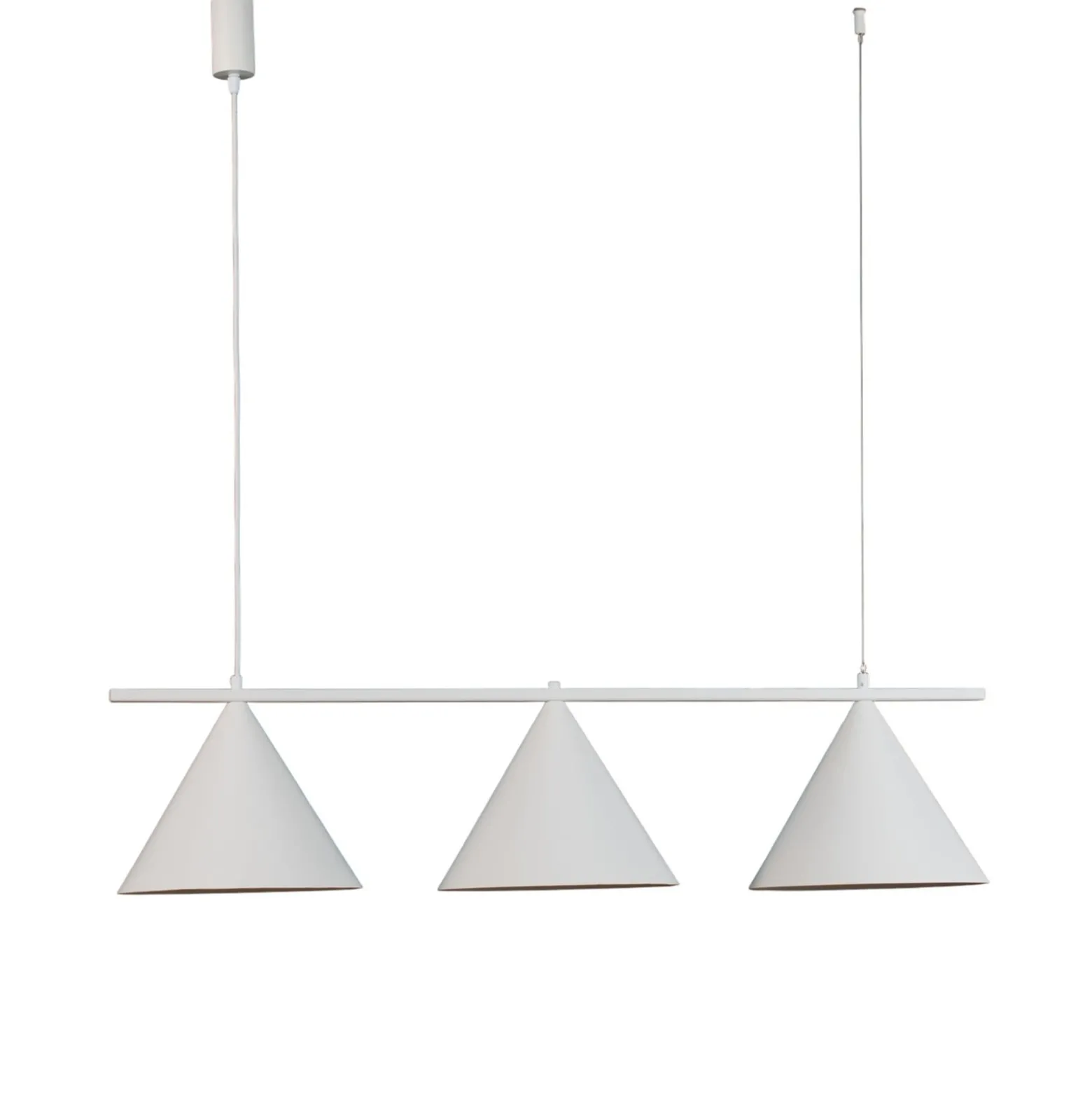 Capital-riippuvalaisin, valkoinen, 3-valo, Ø 32 cm, GX53