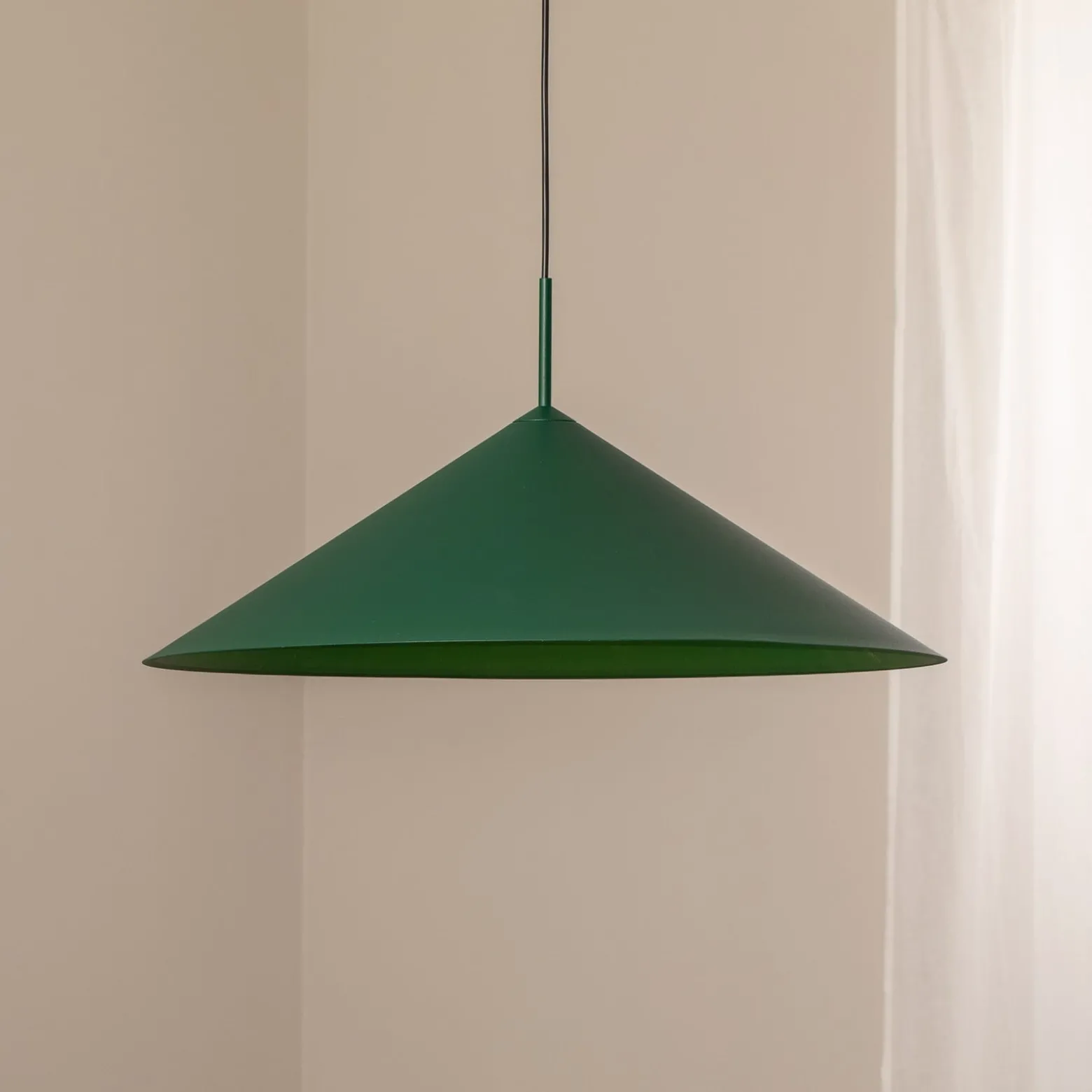 Capital-riippuvalaisin, vihreä, 1-valo, Ø 60 cm, GX53