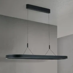 Carrara LED-riippuvalaisin, musta, korkeussäädettävä, CCT