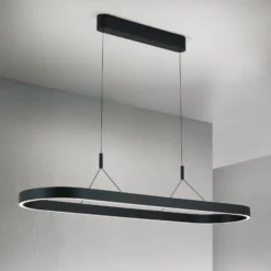 Carrara LED-riippuvalaisin, musta, korkeussäädettävä, CCT