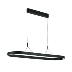 Carrara LED-riippuvalaisin, musta, korkeussäädettävä, CCT