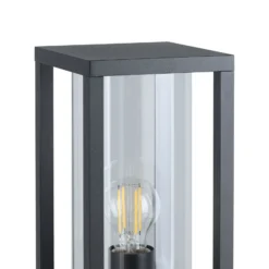 Cascinetta-pollarilamppu, leveys 15 cm, musta, metallia