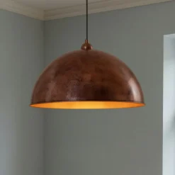 Casimir-riippuvalaisin, kiillotettu kupari, Ø 50 cm, metalli, E27