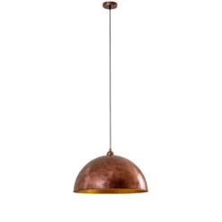 Casimir-riippuvalaisin, kiillotettu kupari, Ø 50 cm, metalli, E27