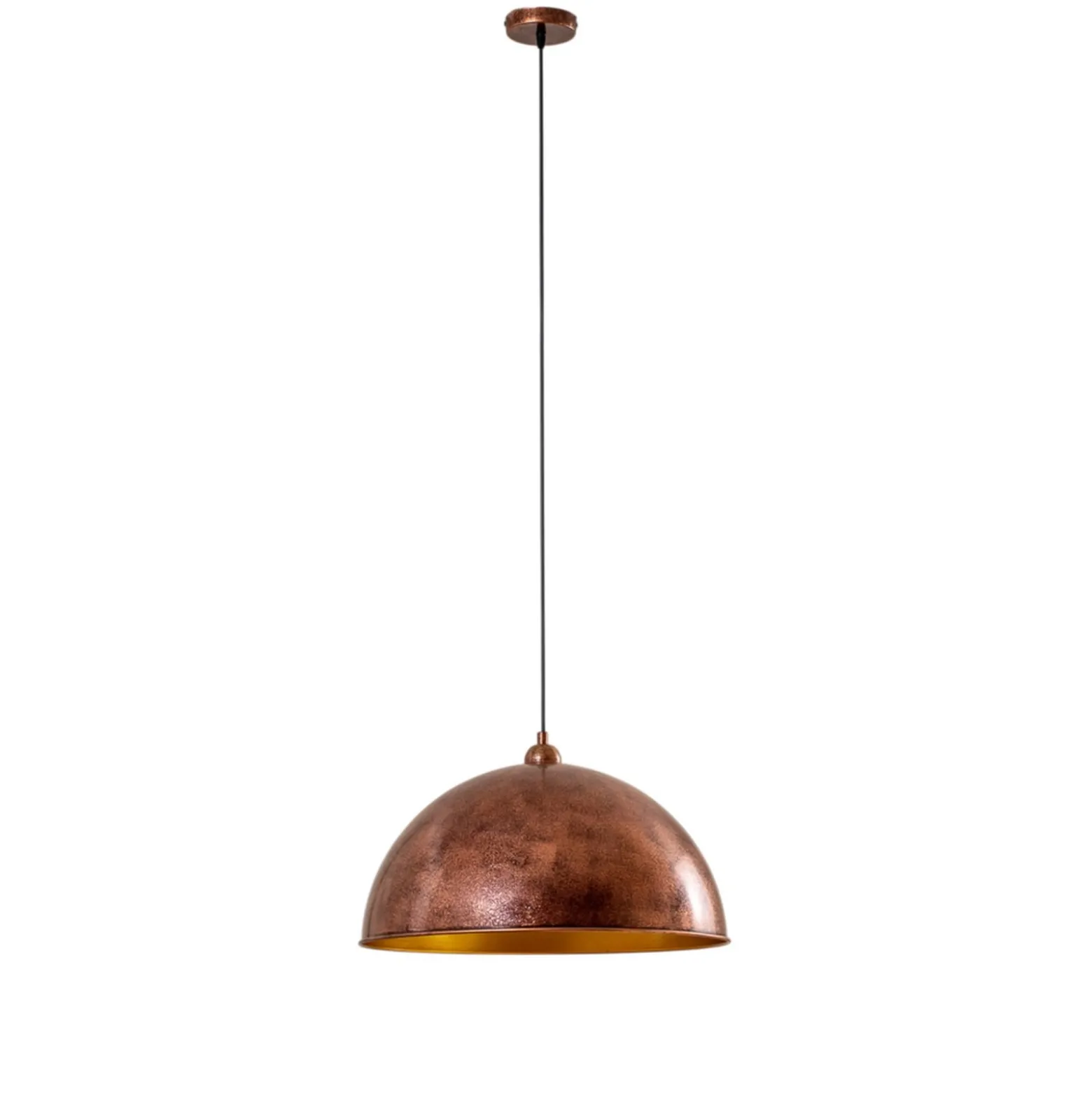 Casimir-riippuvalaisin, kiillotettu kupari, Ø 50 cm, metalli, E27