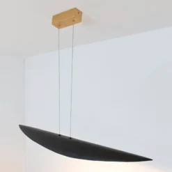 Chiasso LED-riippuvalaisin, musta-ruskea/kultainen