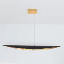 Chiasso LED-riippuvalaisin, musta-ruskea/kultainen