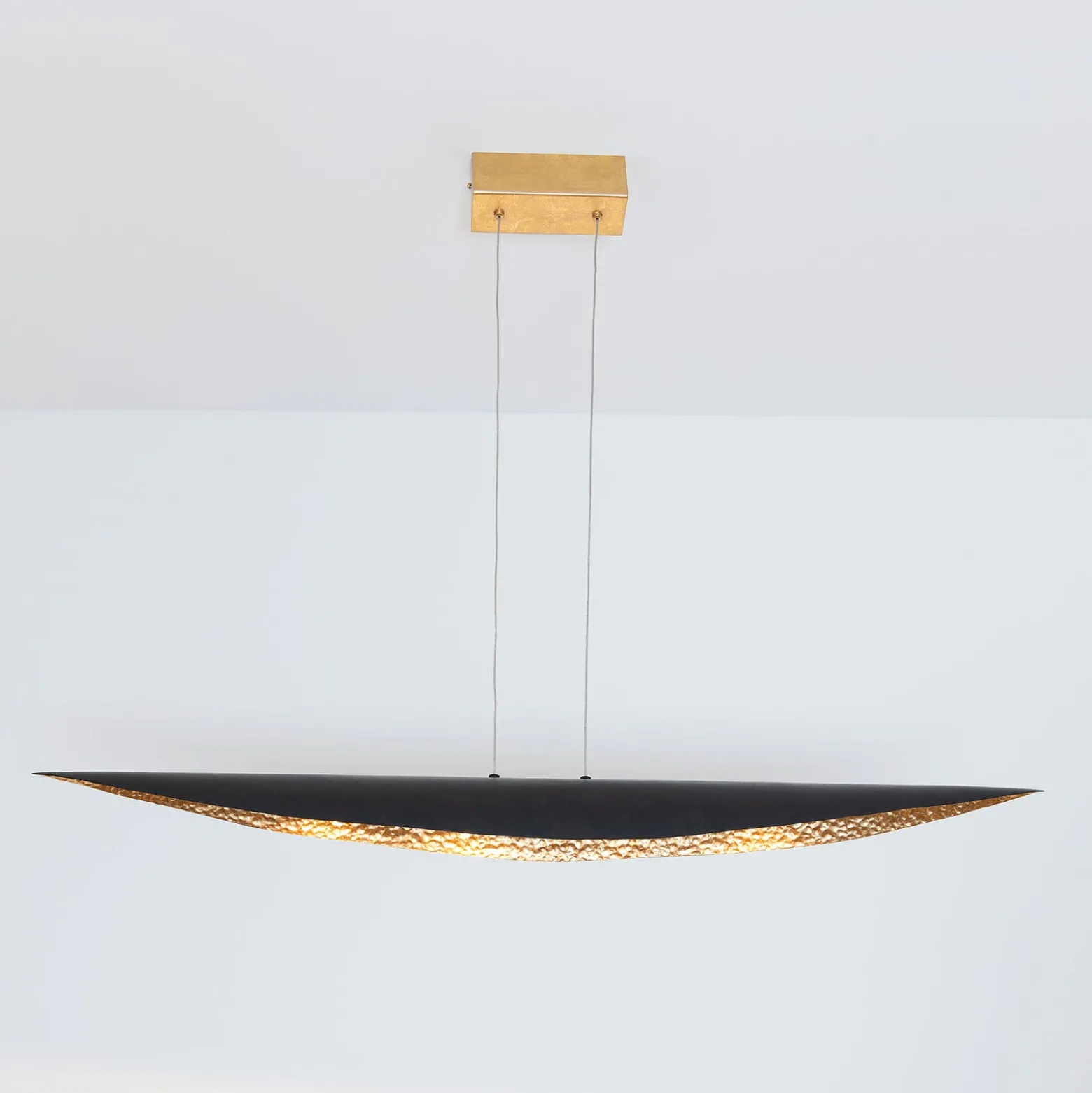 Chiasso LED-riippuvalaisin, musta-ruskea/kultainen