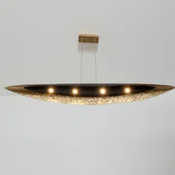 Chiasso LED-riippuvalaisin, musta-ruskea/kultainen