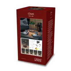 Chieti-LED-koristevalaisin, USB, harmaa