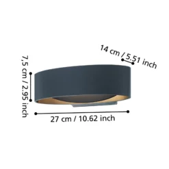 Chinoa-LED-ulkoseinälamppu, antrasiitti, leveys 27 cm, metalli