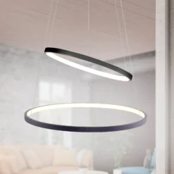 Circle LED-riippuvalaisin, antrasiitti, kaksivaloinen versio