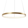 Circle-LED-riippuvalaisin, kulta, Ø 39 cm