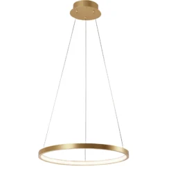 Circle-LED-riippuvalaisin, kulta, Ø 39 cm