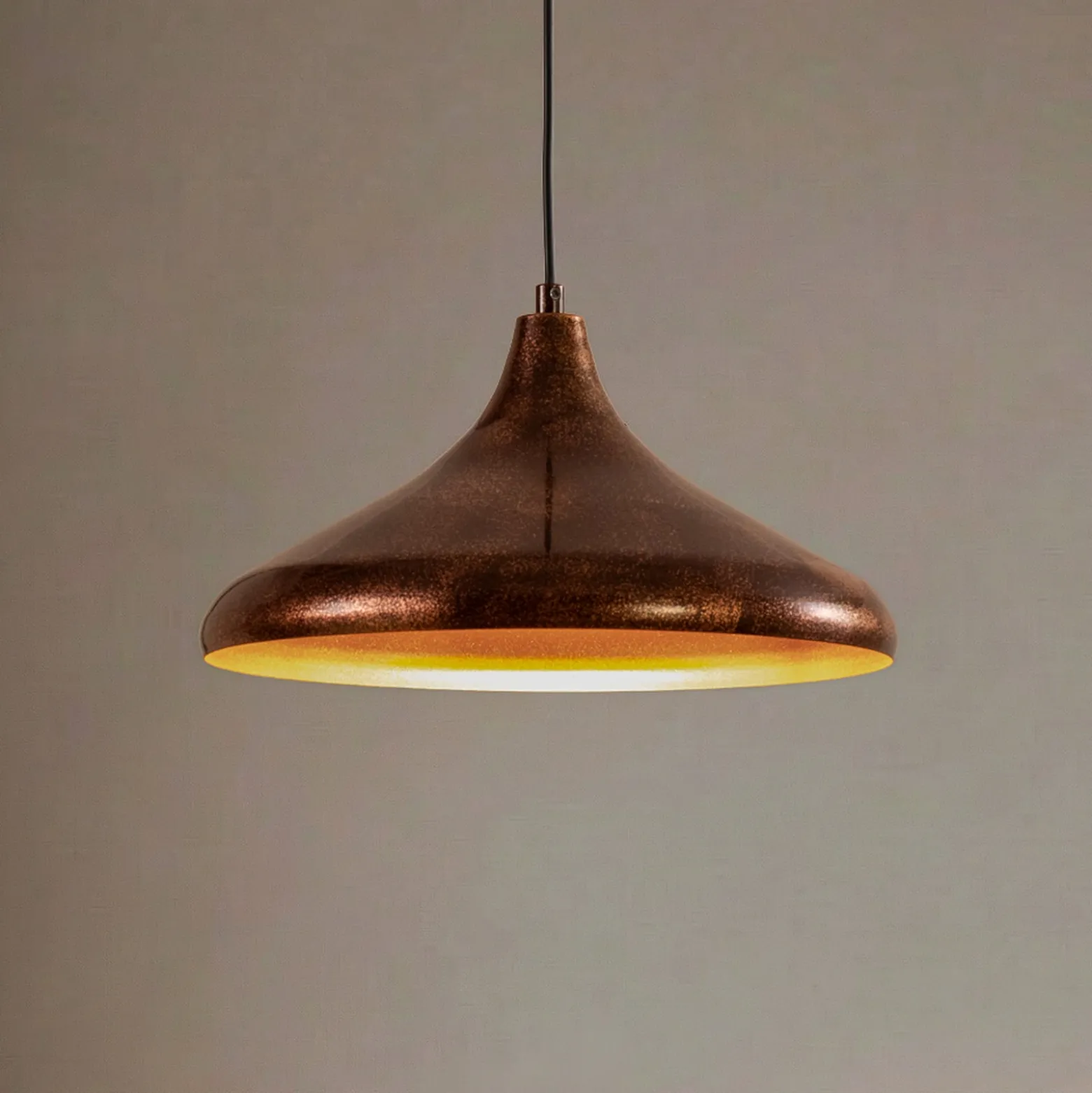 Claus-riippuvalaisin, kupari/kulta, Ø 35 cm, metalli