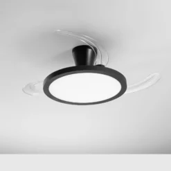 Condor-LED-kattotuuletin, musta, halkaisija 106 cm, CCT RGB, hiljainen