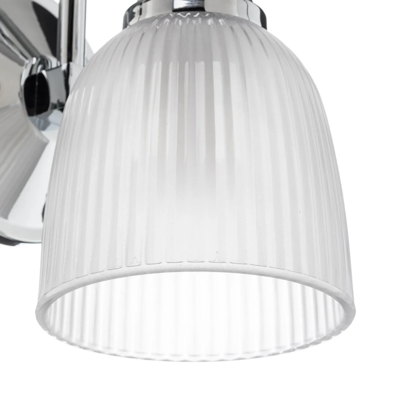 Cora-kylpyhuoneen LED-seinävalaisin, 1-lamppuinen, IP44, lasi