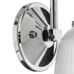Cora-kylpyhuoneen LED-seinävalaisin, 1-lamppuinen, IP44, lasi