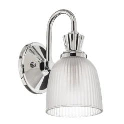 Cora-kylpyhuoneen LED-seinävalaisin, 1-lamppuinen, IP44, lasi