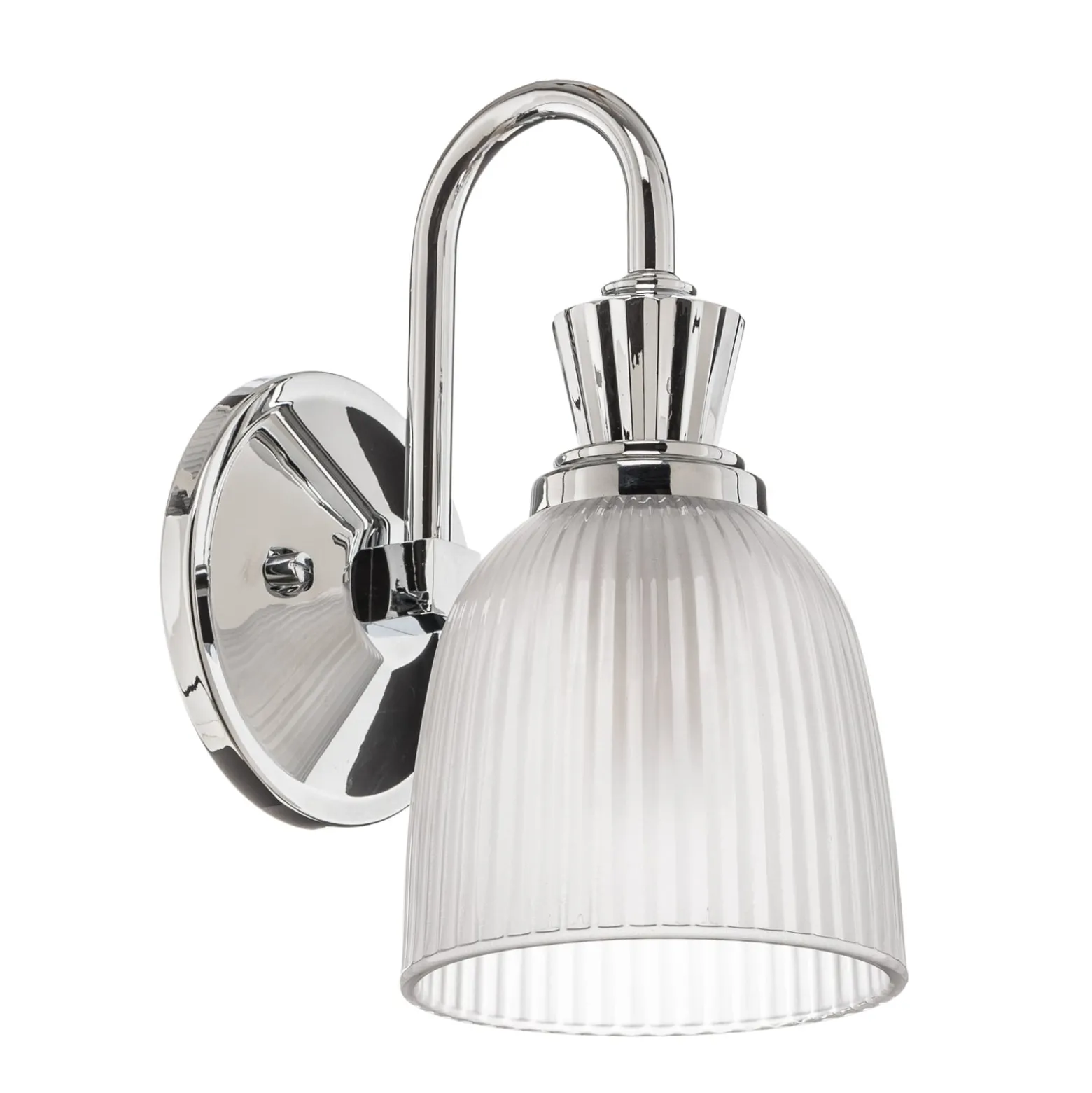 Cora-kylpyhuoneen LED-seinävalaisin, 1-lamppuinen, IP44, lasi