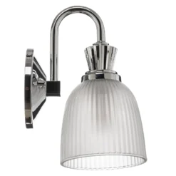 Cora-kylpyhuoneen LED-seinävalaisin, 1-lamppuinen, IP44, lasi