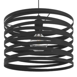 Cremella-riippuvalaisin, Ø 37 cm, musta, teräs