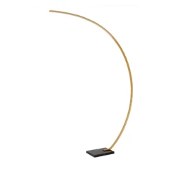 Curve LED-kaarivalaisin, matta kulta, 2700 K, korkeus 192, himmennettävä