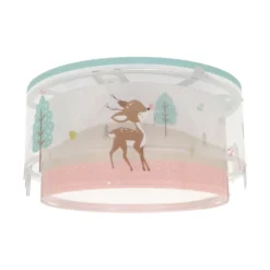 Dalberin lasten kattovalaisin LOVING DEER, valkoinen/värikäs
