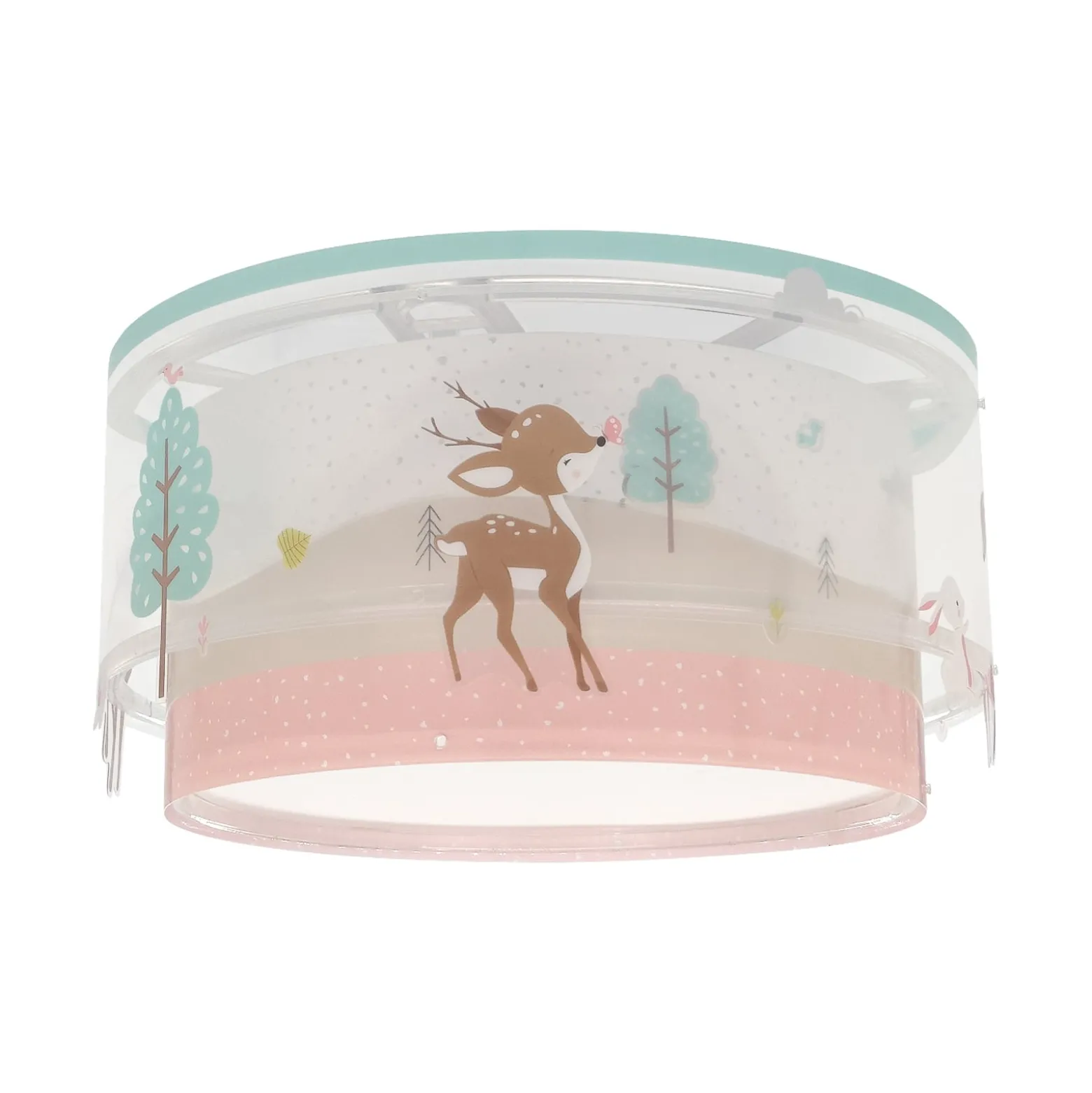 Dalberin lasten kattovalaisin LOVING DEER, valkoinen/värikäs