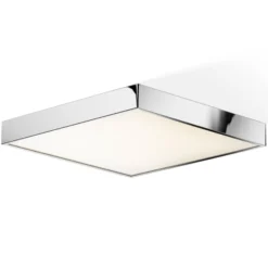 Decor Walther Cut-LED-kattovalaisin, kromi 40x40cm