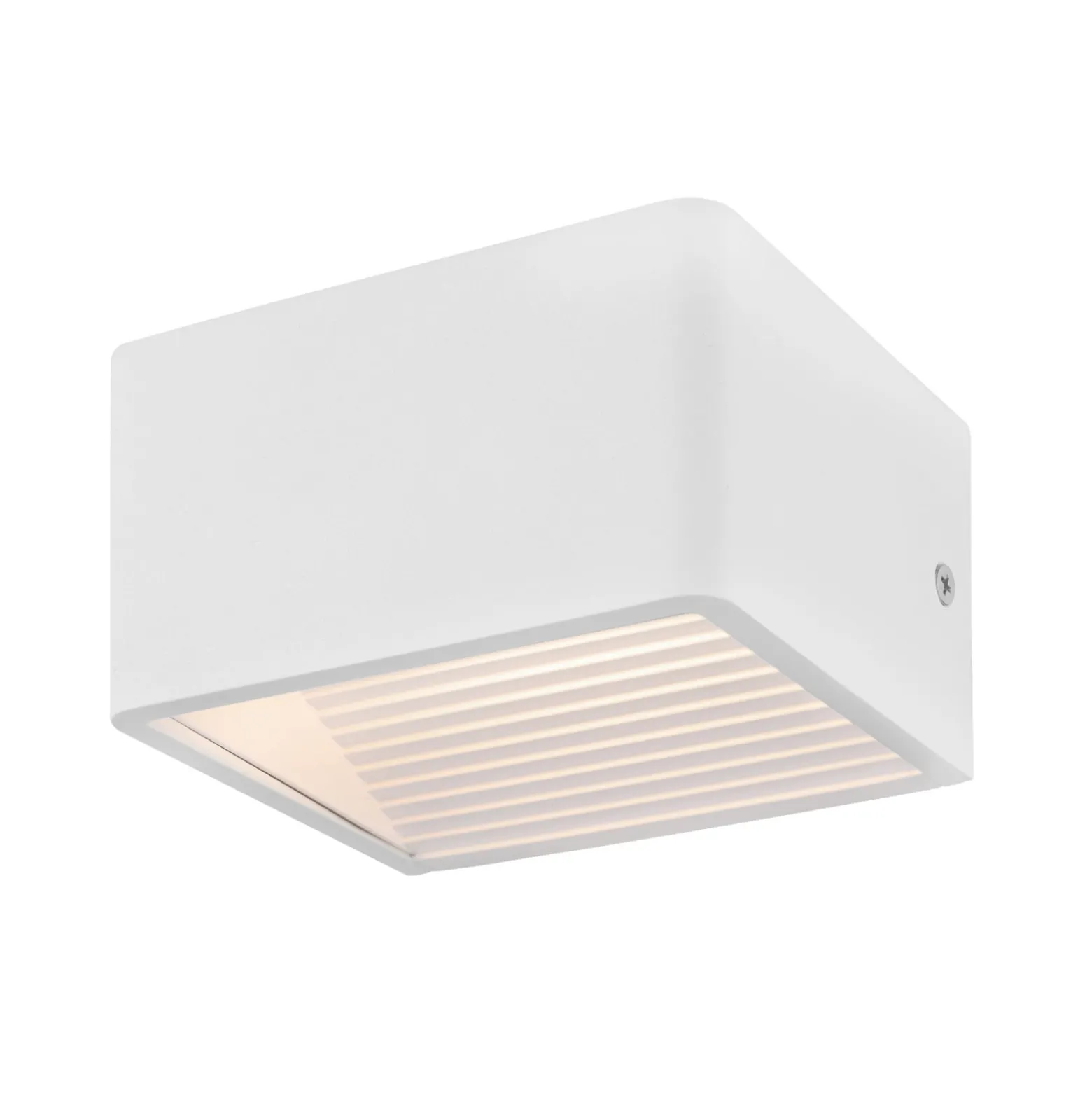 Doninni 1 -LED-ulkoseinälamppu, valkoinen, leveys 13 cm, 2-lamppuinen