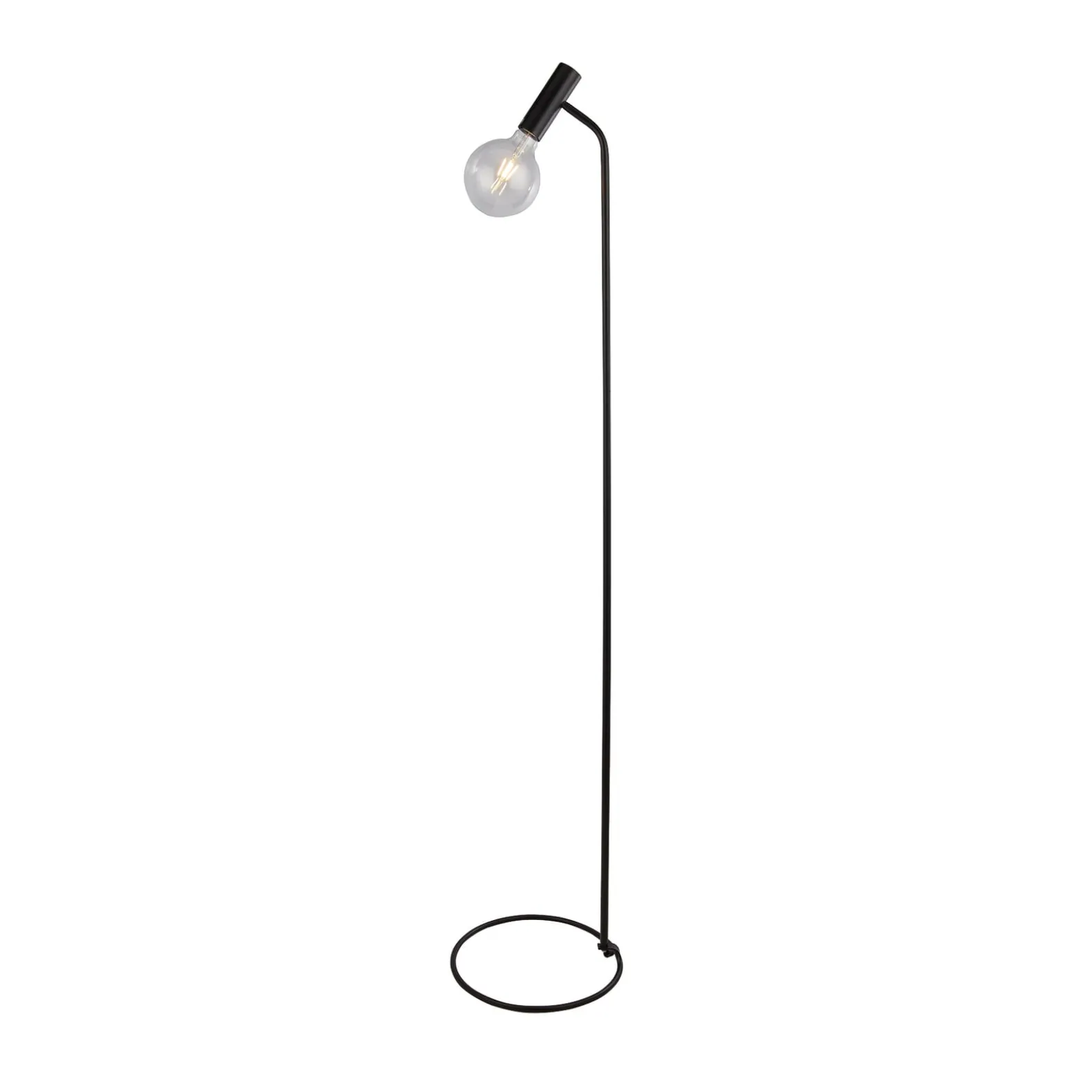 Dulwich lattiavalaisin, himmennettävä, musta, metalli, 152 cm, E27