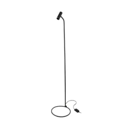 Dulwich lattiavalaisin, himmennettävä, musta, metalli, 152 cm, E27