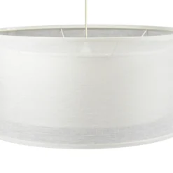 Duo Den Light riippuvalaisin, kerma, Ø 50 cm, pellava, PVC