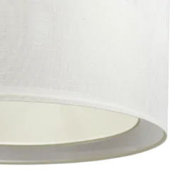 Duo Den Light riippuvalaisin, kerma, Ø 50 cm, pellava, PVC