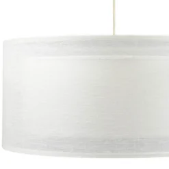 Duo Den Light riippuvalaisin, kerma, Ø 50 cm, pellava, PVC
