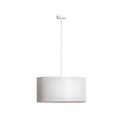 Duo Den Light riippuvalaisin, kerma, Ø 50 cm, pellava, PVC