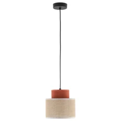 Duo riippuvalaisin, Ø 20 cm, ruosteenruskea/luonnonruskea, juutti