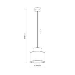 Duo riippuvalaisin, Ø 20 cm, ruosteenruskea/luonnonruskea, juutti